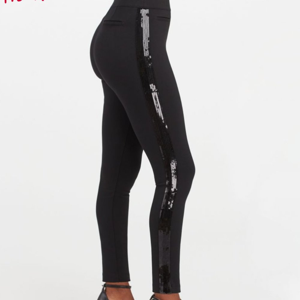 SPANX Ankle Sequin Tuxedo Skinny - BNWT